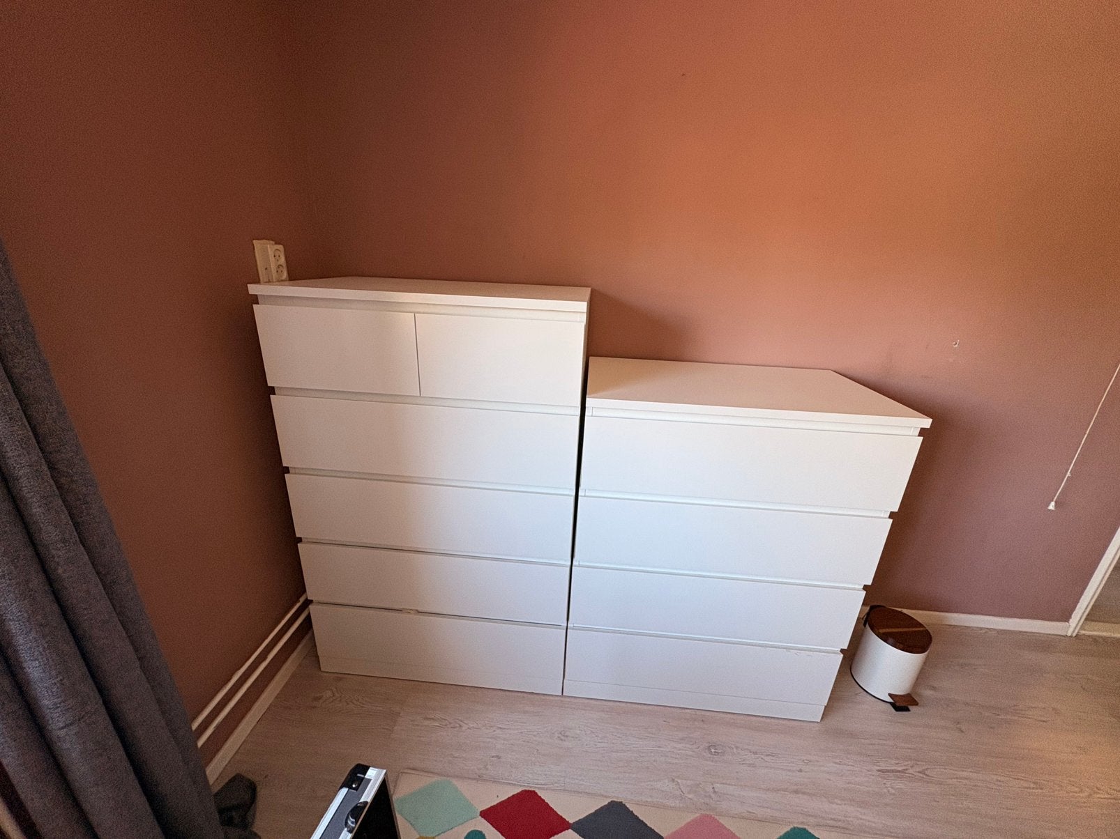 2 malm lade kasten Ikea, Ophalen, Zo goed als nieuw