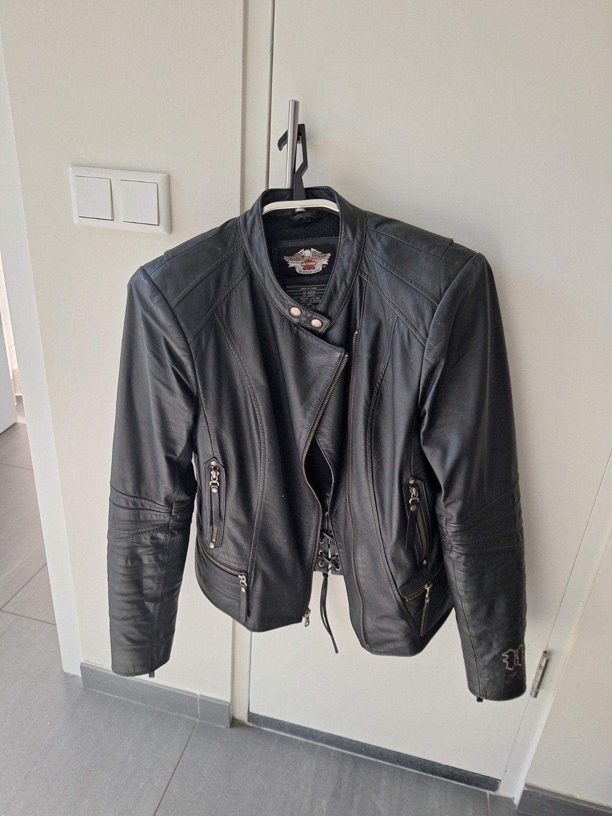 Harley Davidson motorjack dames m 40- 42., Motoren, Kleding | Motorkleding, Ophalen of Verzenden, Tweedehands, Dames, Jas | leer