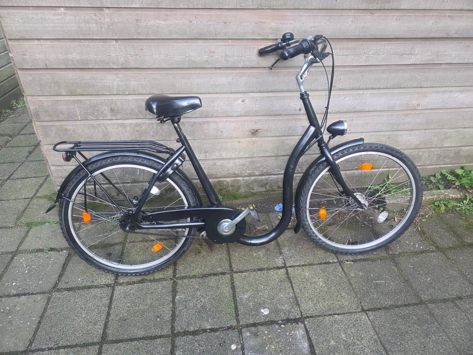 Damesfiets Omafiets 4 Versnellingen Handremmen AXA SLOT, 50 tot 53 cm, Ophalen, Zo goed als nieuw, Versnellingen