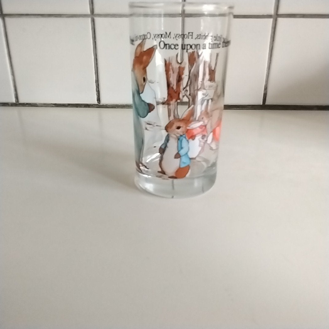 Peter rabbit glas, Ophalen of Verzenden, Zo goed als nieuw, Bierglas