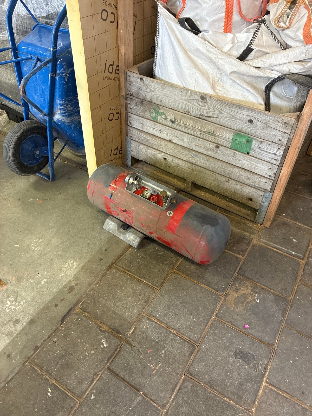 gasfles 60 liter lpg damptank, camper, Ophalen, Gebruikt