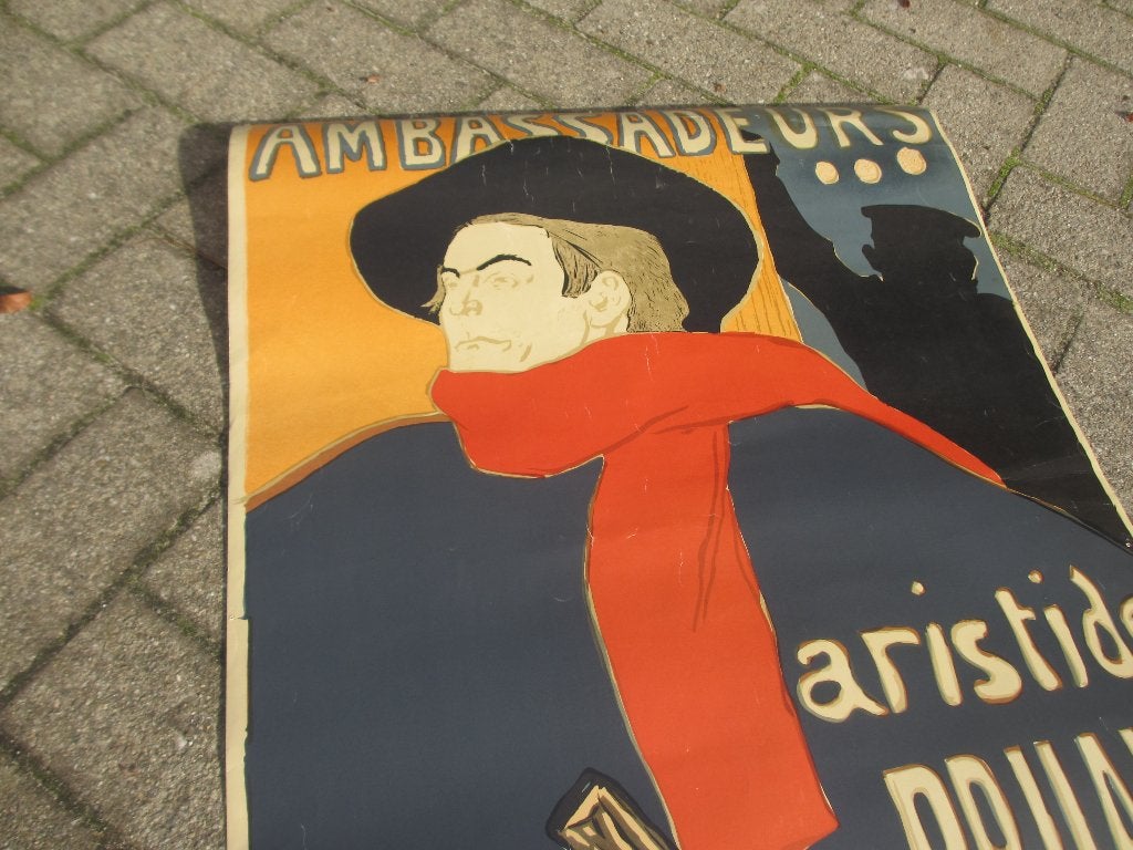 1960s TOULOUSE-LAUTREC Ambassadeurs Poster ATHENA, Verzamelen, Posters, Ophalen of Verzenden, A1 t/m A3, Overige onderwerpen, Rechthoekig Staand