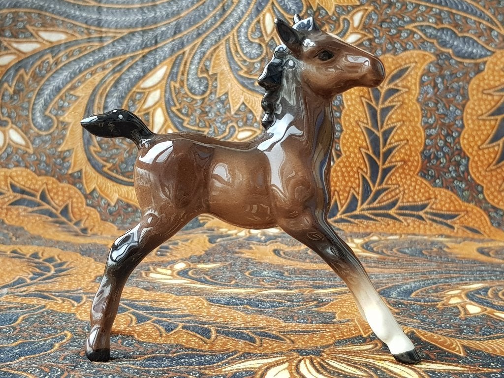 Mooi oud Engels Beswick beeldje van een veulen 12,3 cm., Ophalen of Verzenden