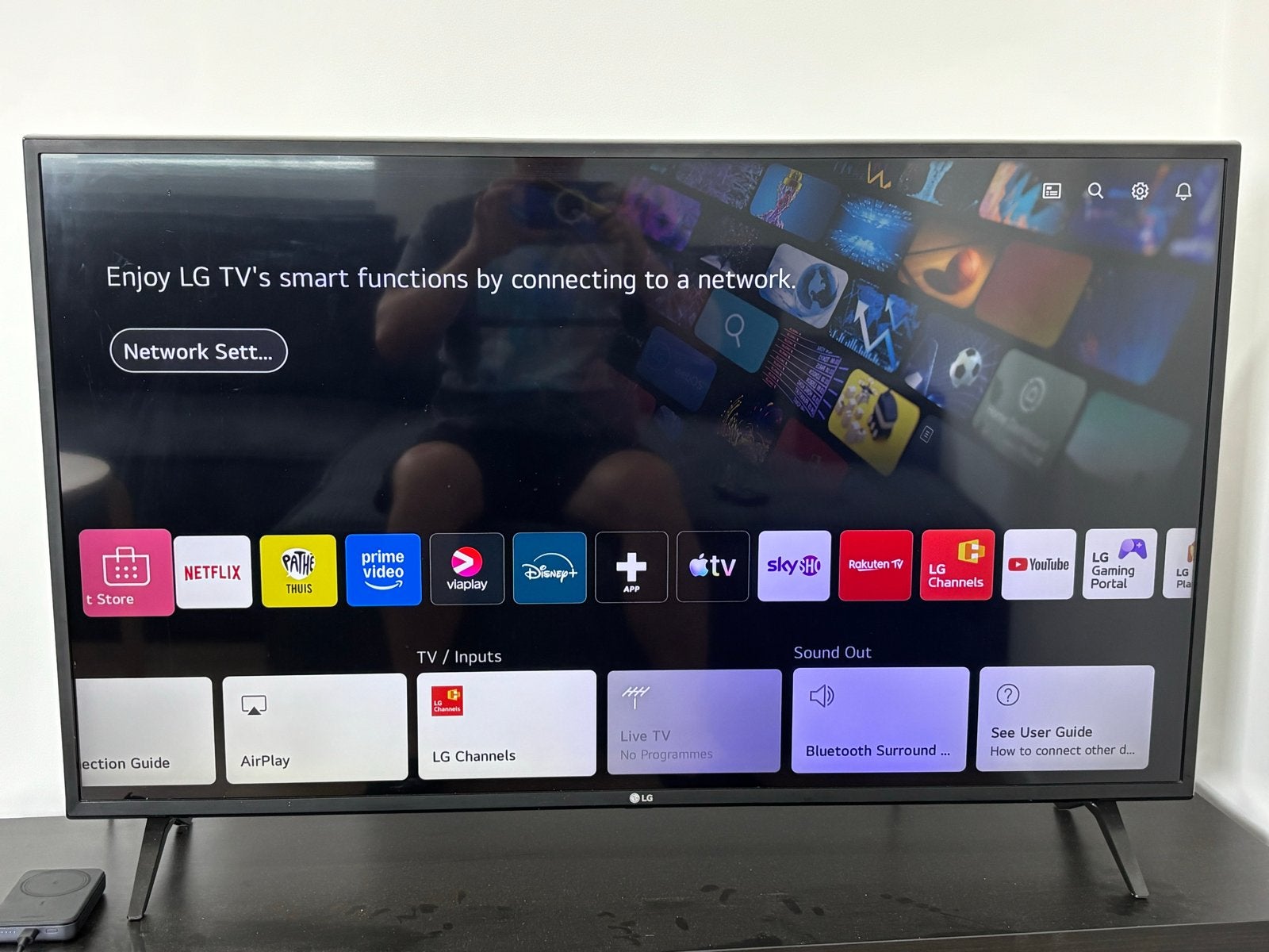 LG 43UN71003LB 43 inch 4K Smart TV, Audio, Tv en Foto, Televisies, Ophalen, LED, 50 Hz, Zo goed als nieuw