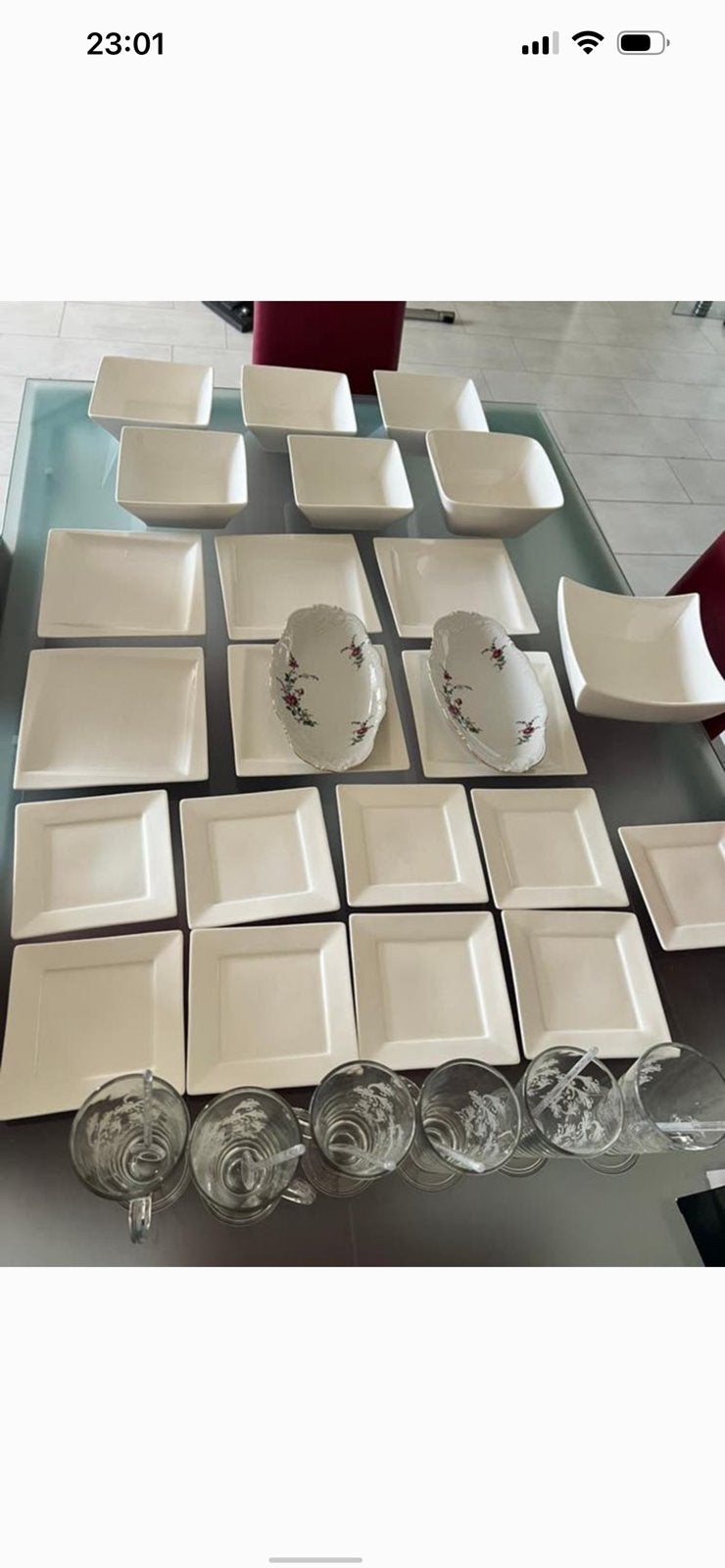 Te koop diverse borden glazen, Ophalen, Bord(en), Overige stijlen, Glas