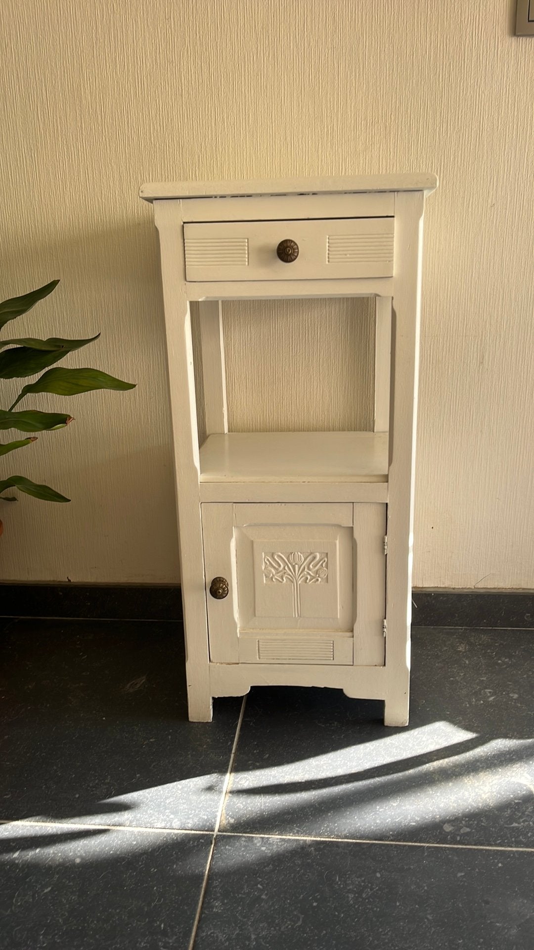 Kastje wit brocante, Ophalen, Gebruikt, Minder dan 45 cm