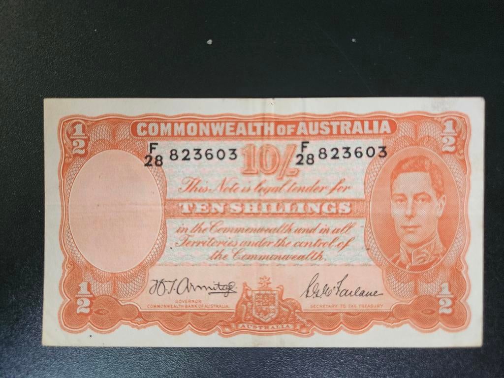 Australië pick 25b 1942 zf King George VI, Postzegels en Munten, Bankbiljetten | Oceanië, Ophalen of Verzenden, Los biljet