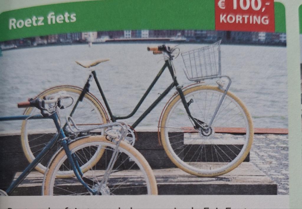 Roetz fietsen 100 euro korting, Eén persoon, Kortingsbon