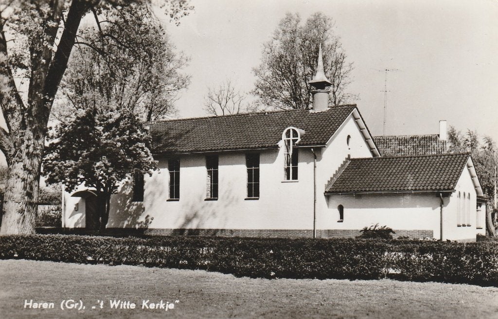 Haren  t,Witte Kerkje, Ophalen of Verzenden, 1940 tot 1960, Gelopen, Groningen