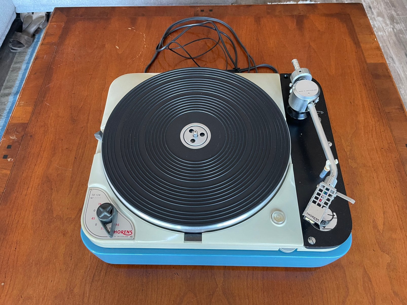 Thorens td 124 mk1, Audio, Tv en Foto, Platenspelers, Ophalen, Zo goed als nieuw, Platenspeler, Thorens