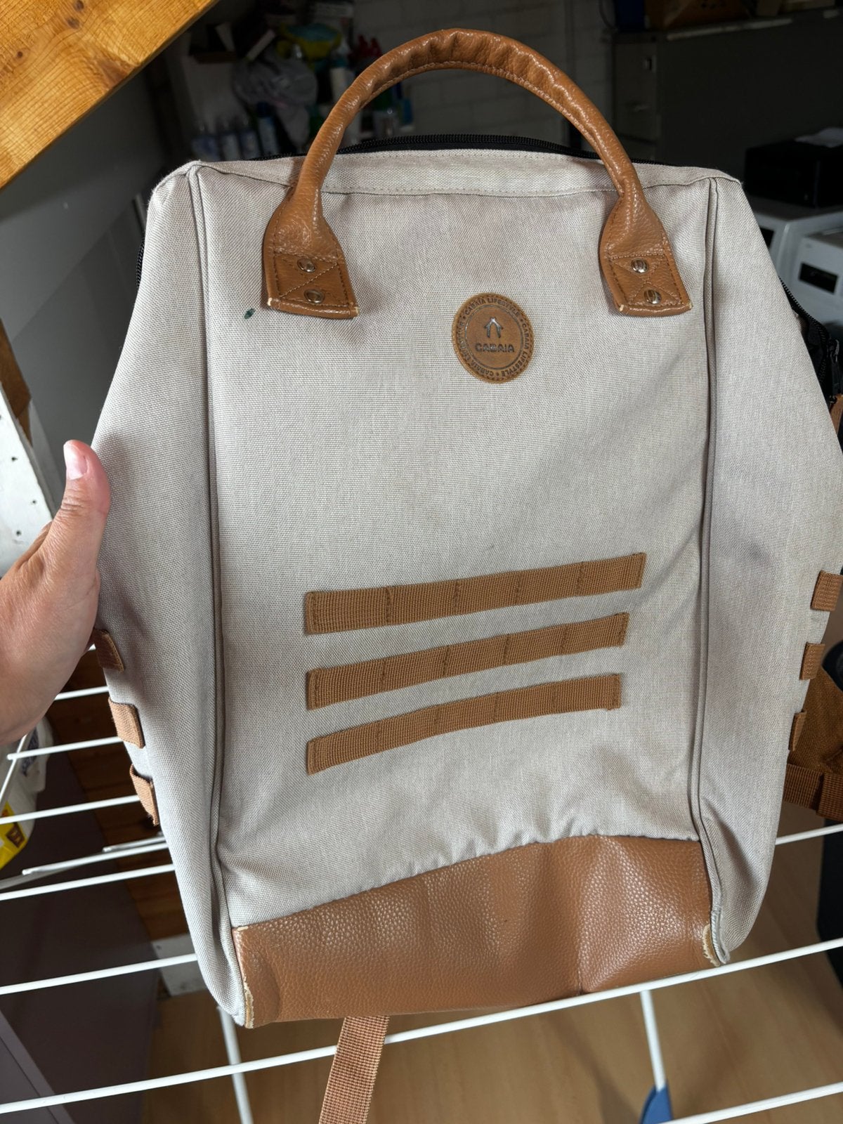 Leuke schooltas Cabaia weinig gebruikt, Sieraden, Tassen en Uiterlijk, Tassen | Schooltassen, Ophalen, Zo goed als nieuw, Rugtas