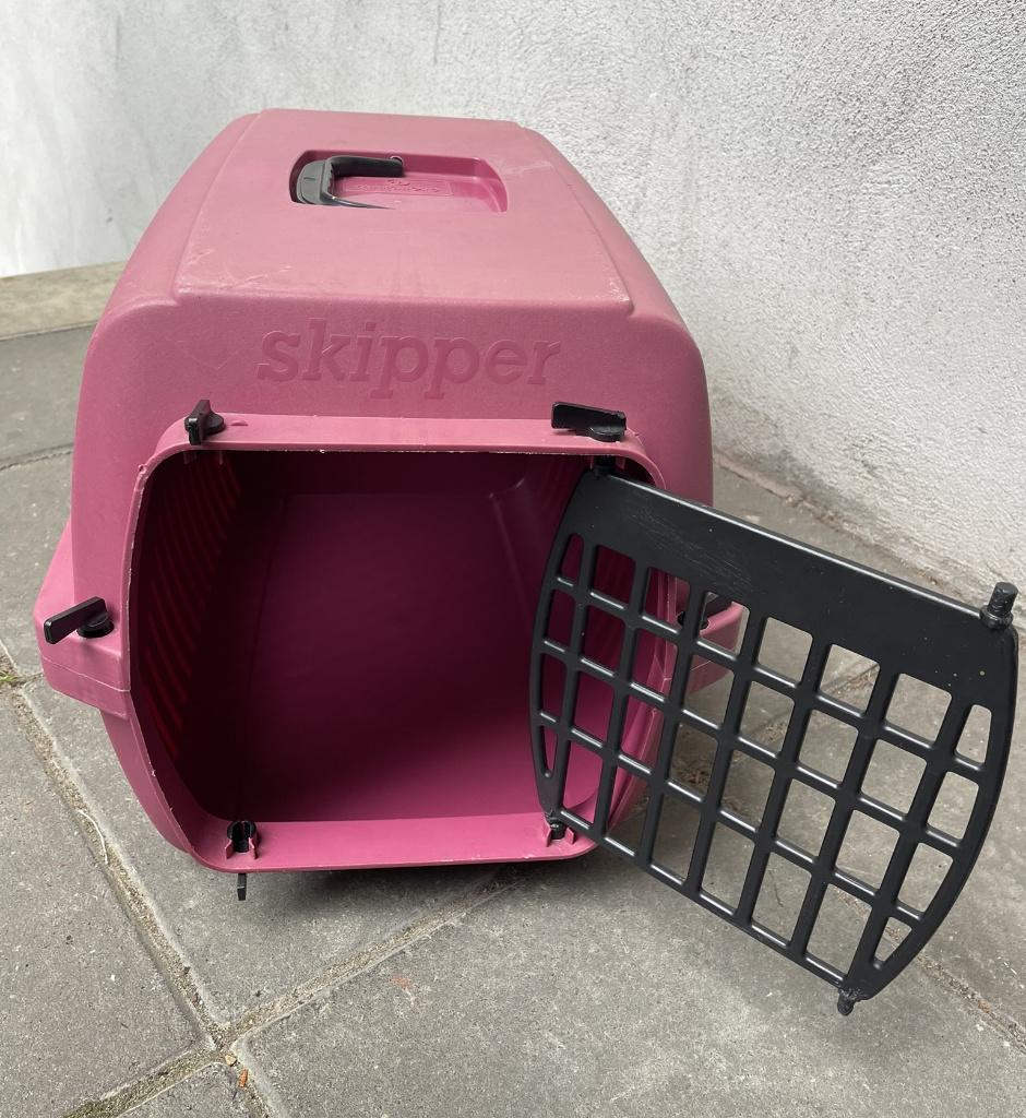 Rode kattenreismand honden hond kat poes poezen transportbox, Dieren en Toebehoren, Ophalen, Gebruikt, Polyester