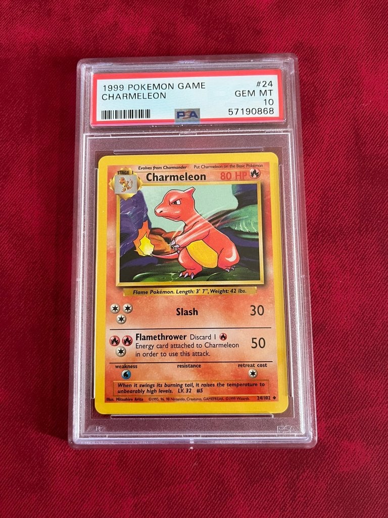PSA 10 Pokemon 1999 GAME CHARMELEON 24, Ophalen of Verzenden, Nieuw, Losse kaart