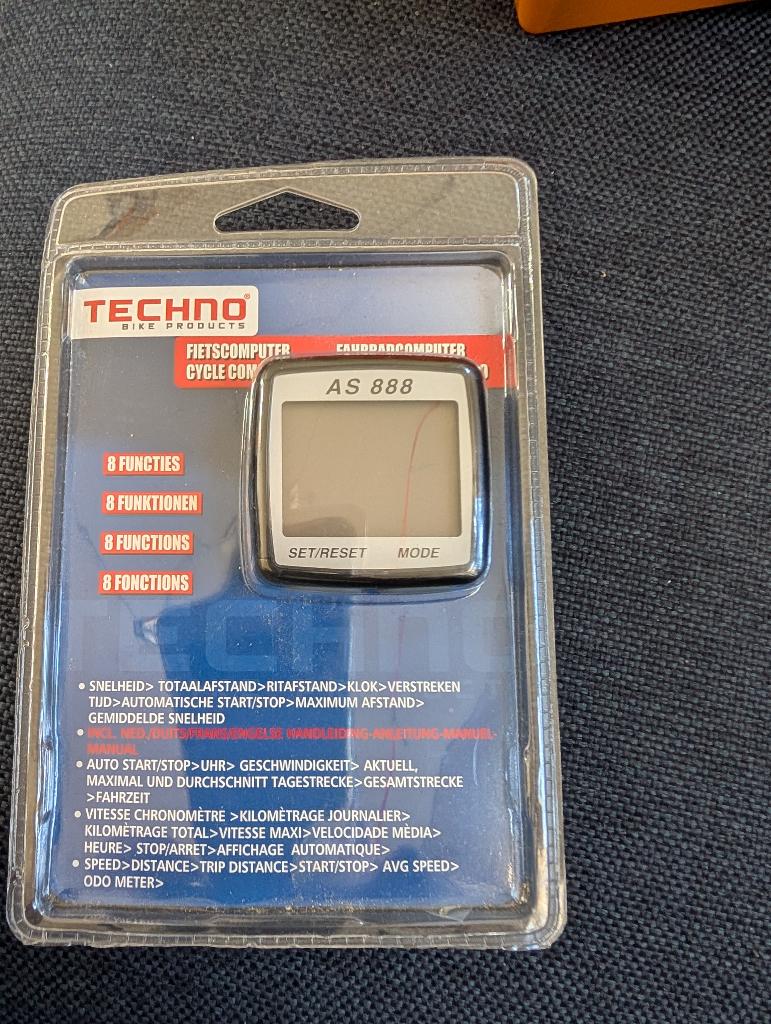 Fietscomputer as888 van techno, Fietsen en Brommers, Fietsaccessoires | Fietscomputers, Ophalen of Verzenden, Nieuw