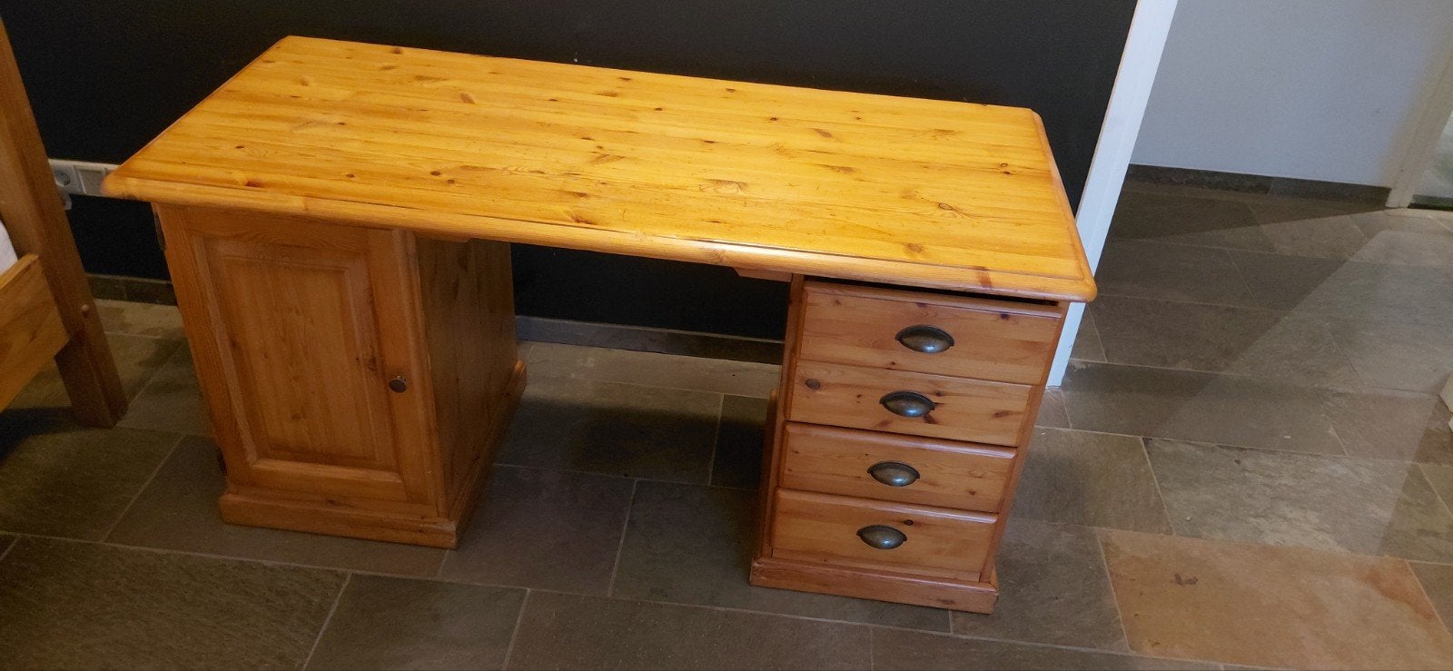 Grenen bureau - 140x60 cm, Huis en Inrichting, Bureaus, Ophalen, Overige typen, Gebruikt, Hout
