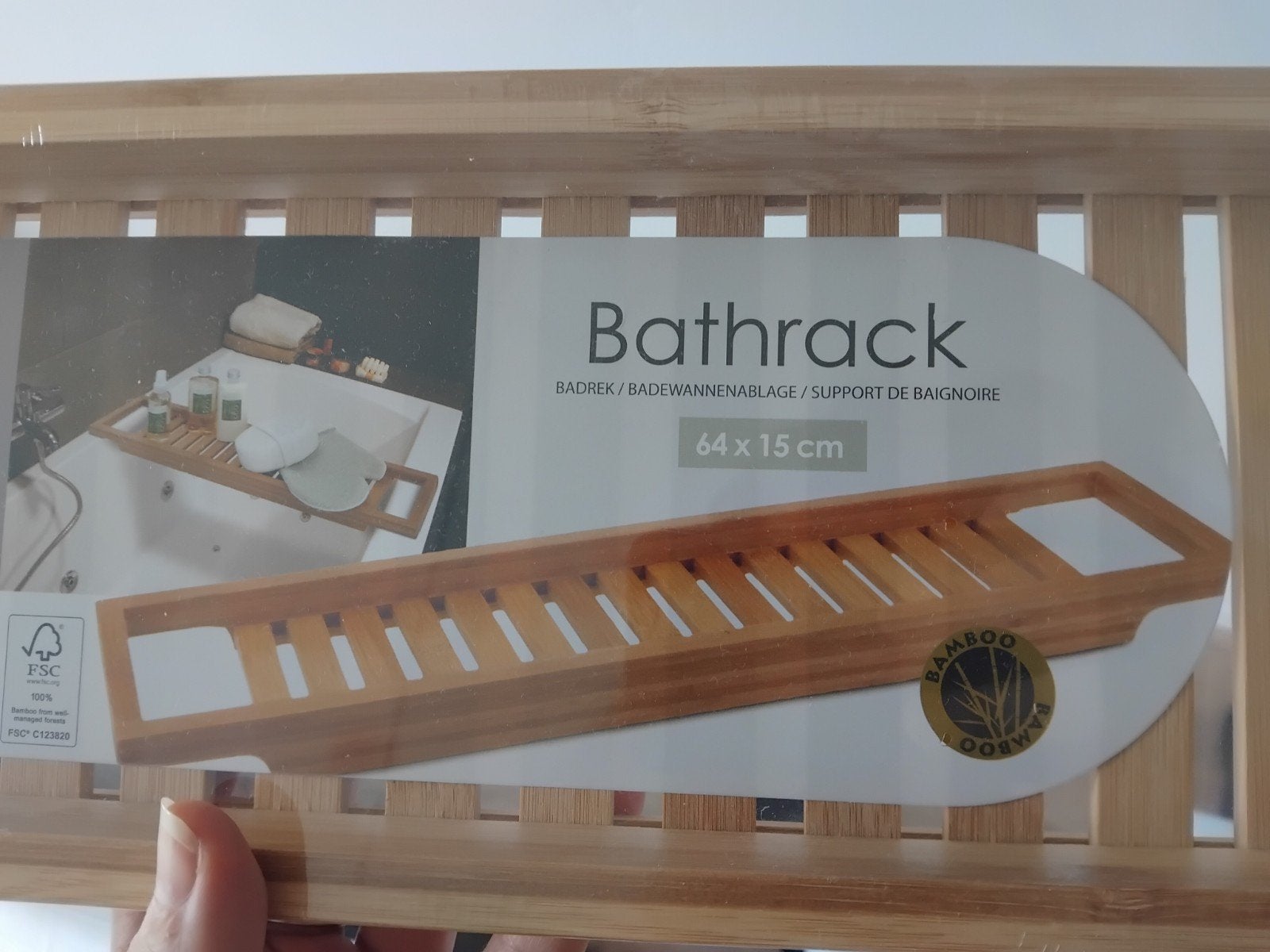 Nieuw Bamboe Badrek - Badplank 64x15 cm, Ophalen of Verzenden