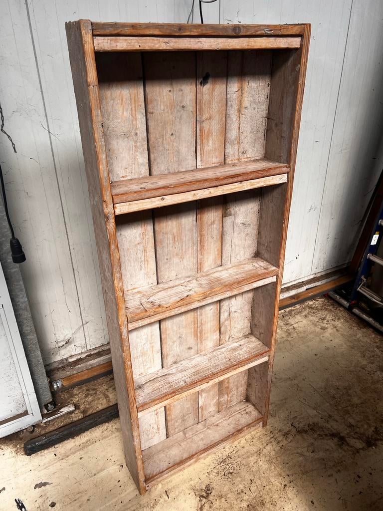 Steigerhouten Kast 200x80x20cm - Robuust en Stijlvol, Ophalen, Gebruikt, Hout, Overige typen