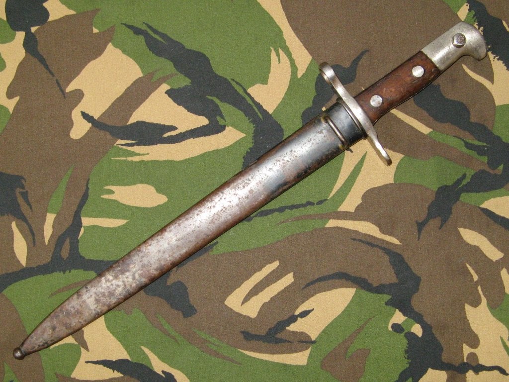 Bajonet M1889-2 Swiss Army - Zwitserland Leger, Ophalen of Verzenden, Landmacht, Overige gebieden, Mes of Dolk