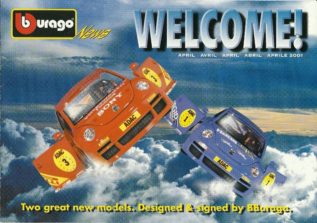 Br.013 / Vintage Burago brochure uit 2001, Ophalen of Verzenden, Zo goed als nieuw, Catalogus