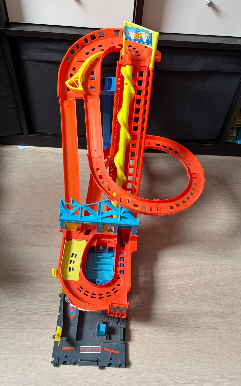 Hot Wheels achtbaan, Ophalen, Racebaan, Zelf te bouwen, Zo goed als nieuw