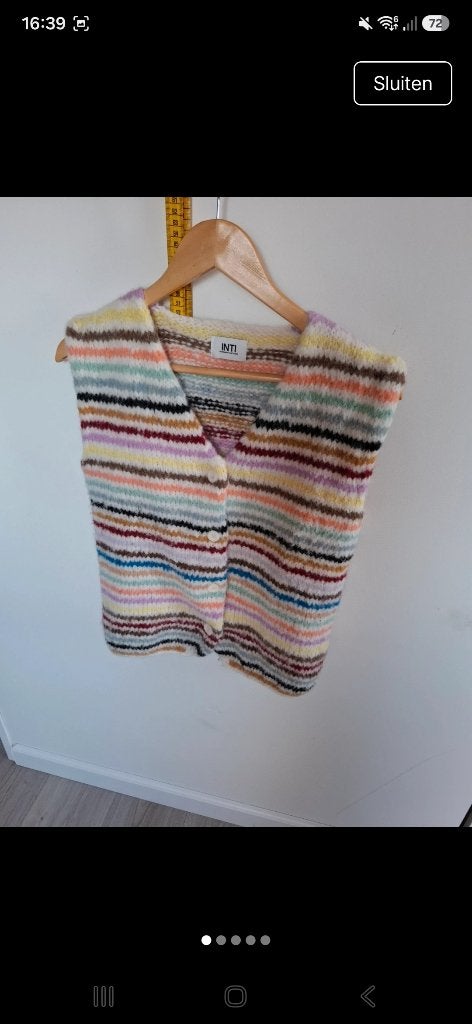 GEZOCHT: kleurrijke spencer van Inti, Kleding | Dames, Truien en Vesten, Inti, Ophalen of Verzenden, Nieuw, Maat 38/40 (M)
