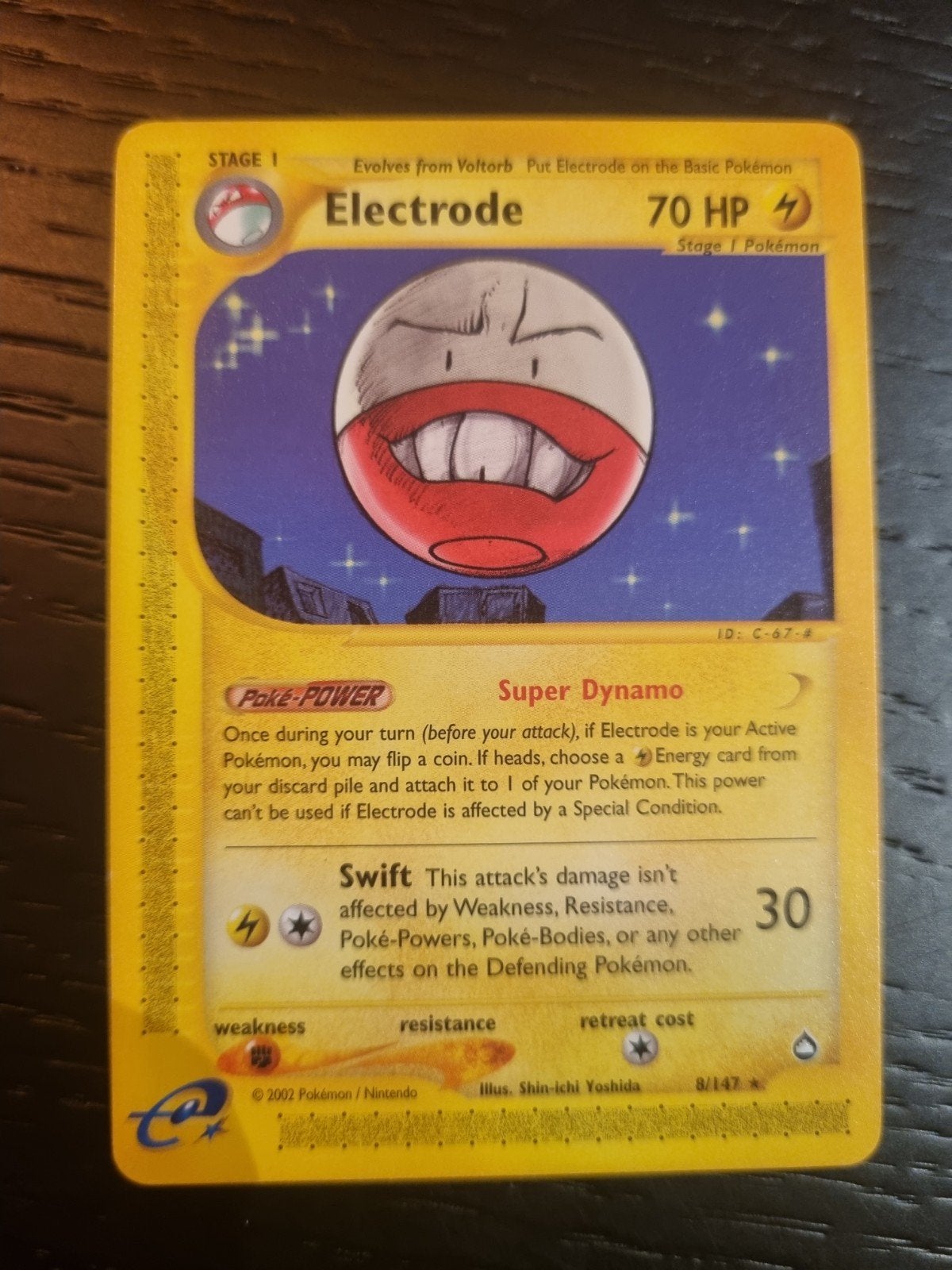 Electrode 8/147 rare * , aquapolis € 12, Ophalen of Verzenden, Zo goed als nieuw, Losse kaart