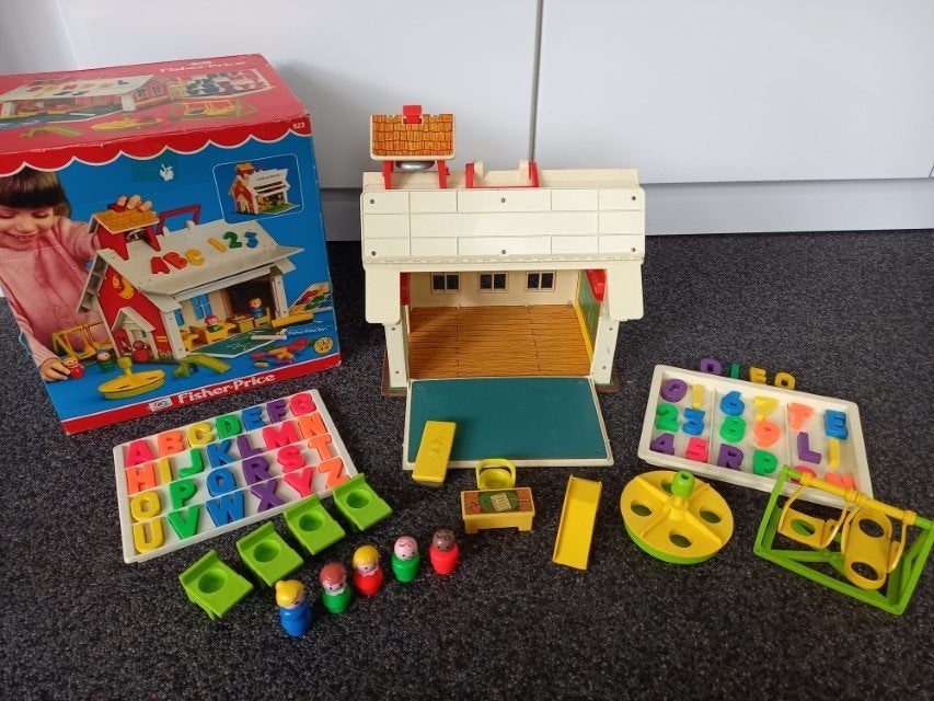 * Vintage Play Family School Fisher Price 923 *, Ophalen of Verzenden, Gebruikt
