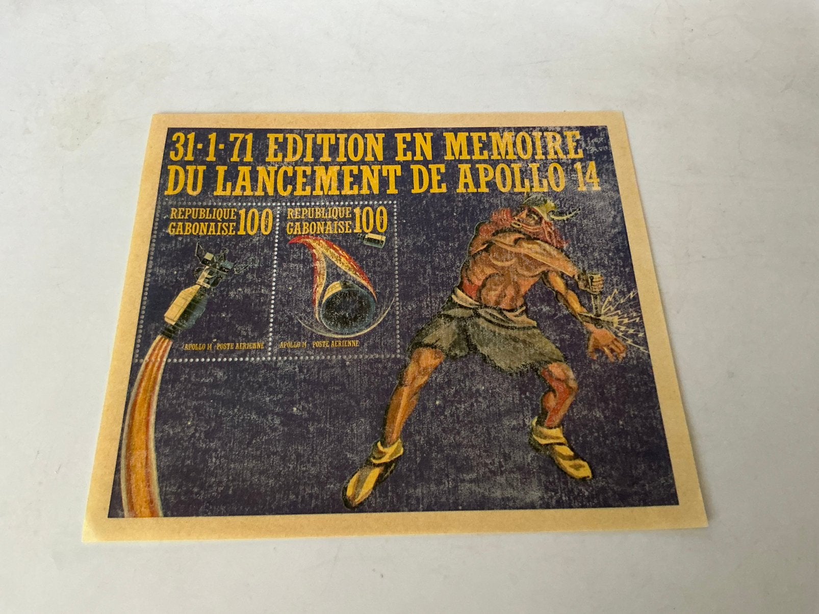 Herdenking  Appollo 14 op 31-01-1971, Ophalen of Verzenden, Postfris, Overige thema's