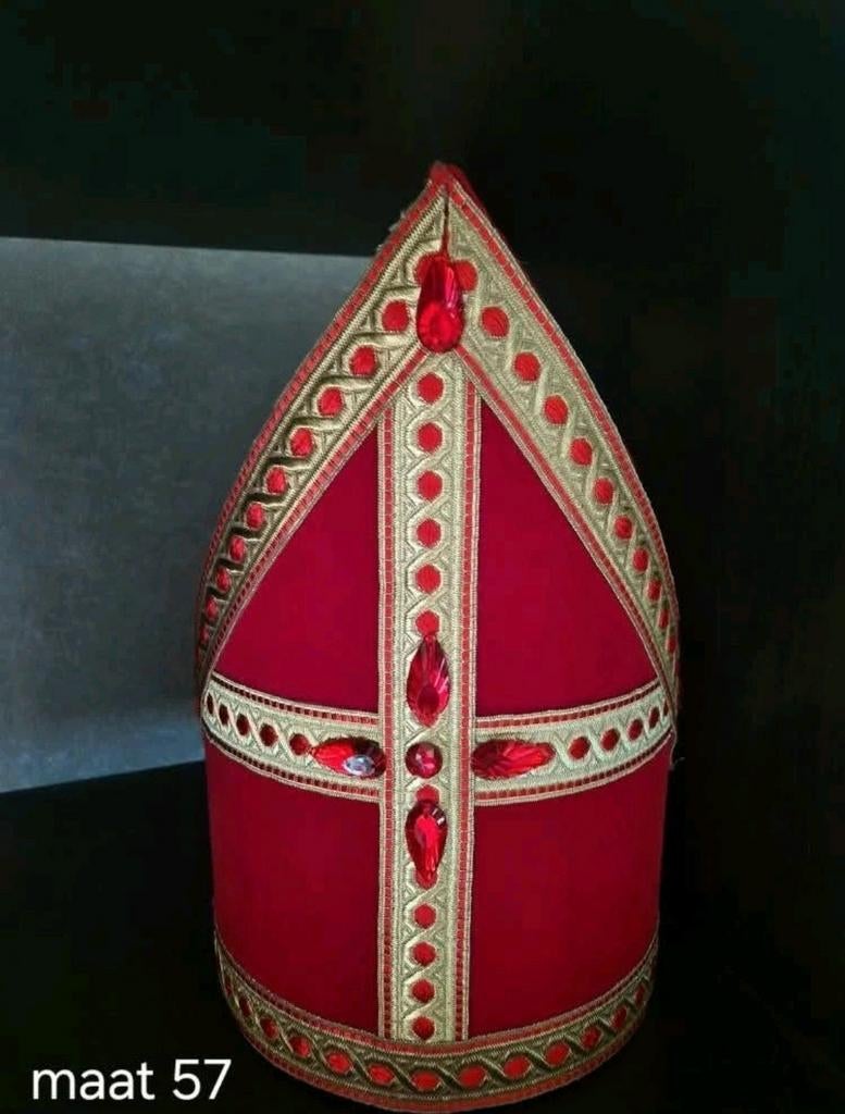 Nieuwe Sinterklaas mijter - Bram band - maat 57, Verzenden, Nieuw