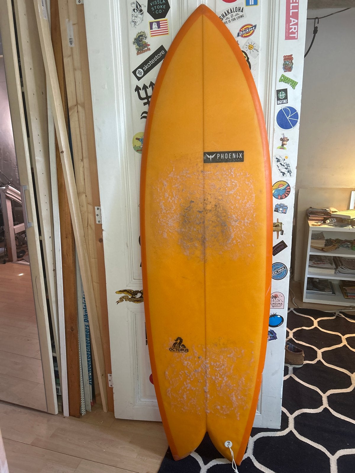 Phoenix Surfboard - Fish model 5.11/38.2 ltr, Ophalen, Gebruikt, Fish, Met vinnen