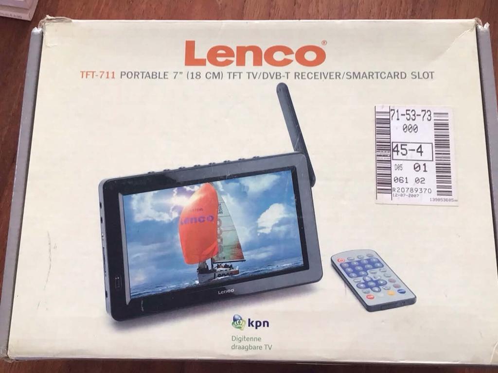 Lenco TFT-711 Draagbare TV - 7 inch (18 cm) met DVB-T, Audio, Tv en Foto, Televisies, 50 Hz, Zo goed als nieuw, Minder dan 40 cm