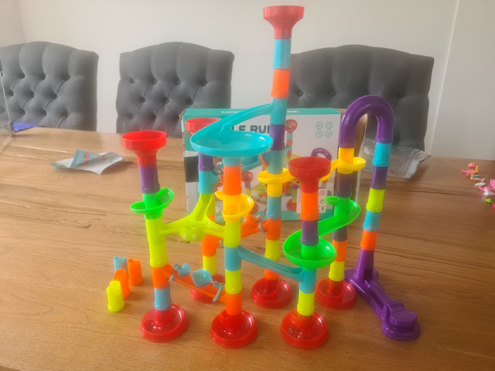 Knikkerbaan marble run compleet!, Kinderen en Baby's, Ophalen, Zo goed als nieuw