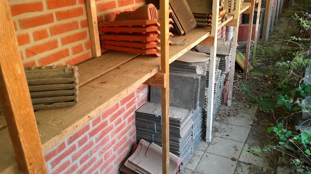 Dakpannen, Ophalen, Gebruikt, Steen of Klei, 15 m² of meer