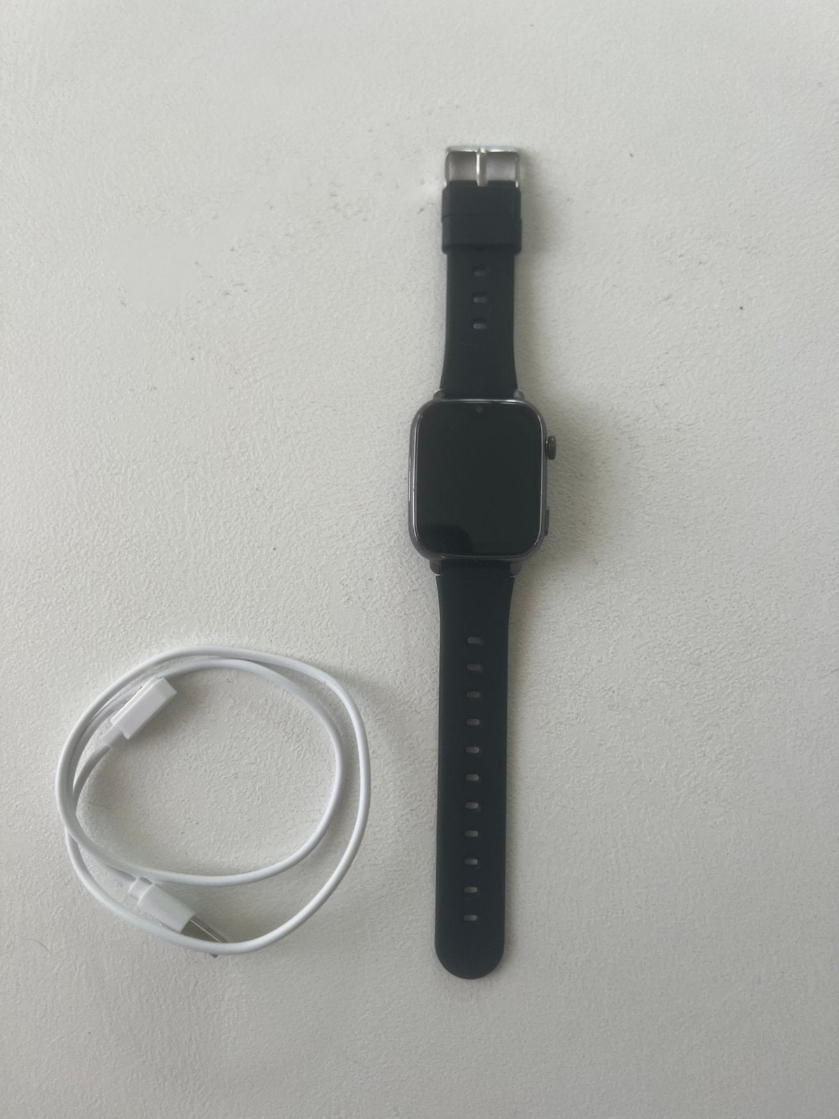 Qlokkie kindersmartwatch in goede staat, Verzenden, Zwart, Zo goed als nieuw, Waterdicht