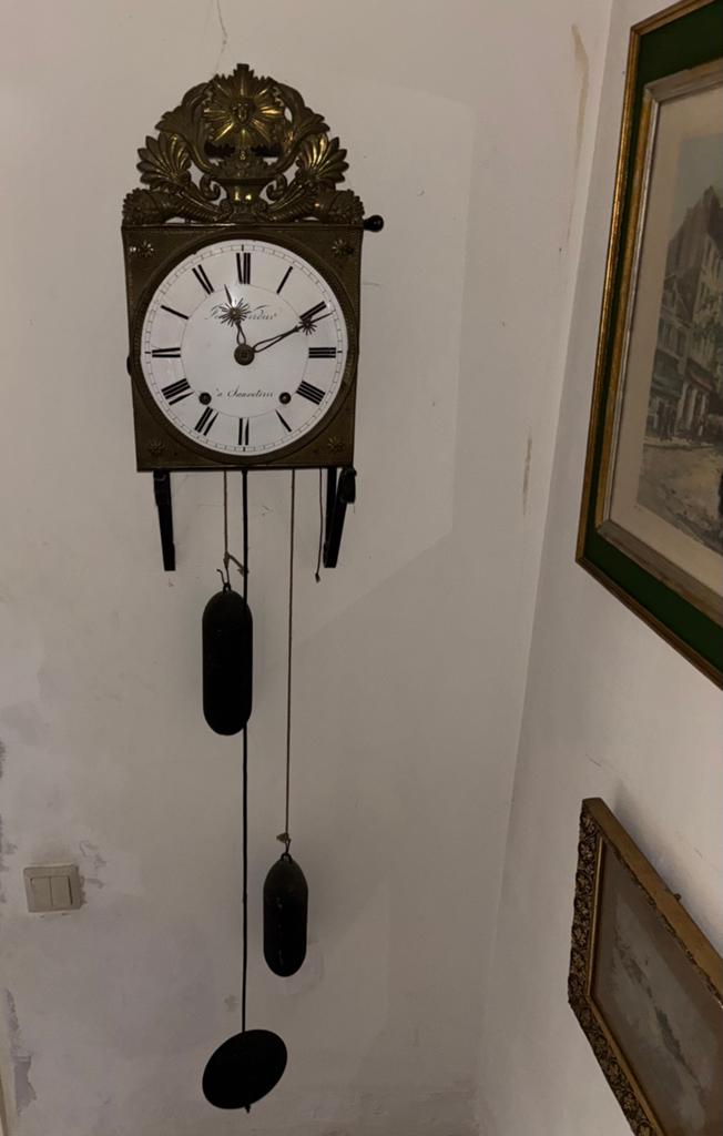 Franse pendule / comtoise klok (19e eeuw), Ophalen of Verzenden