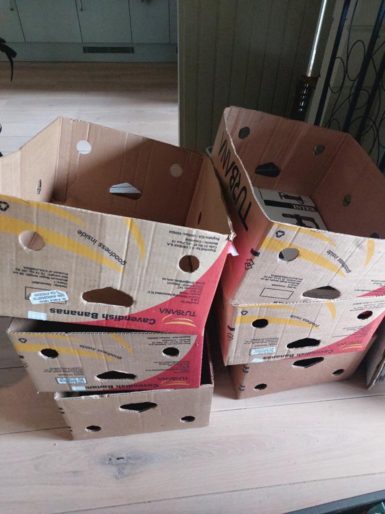Verhuisdozen, kledingdozen en bananendozen, Ophalen, 40 tot 60 cm, 50 tot 75 cm, 35 tot 50 cm