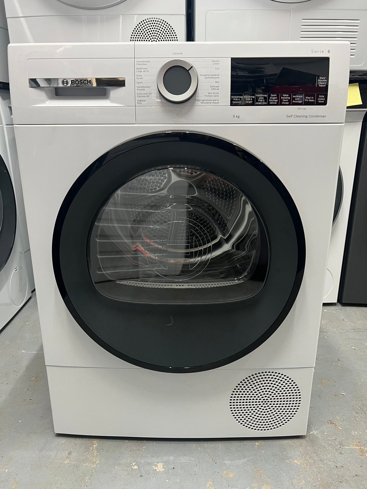 Bosch Serie 6 droger 9KG AutoDry & SelfCleaning Condenser, 6 tot 8 kg, Ophalen of Verzenden, Zo goed als nieuw, 85 tot 90 cm