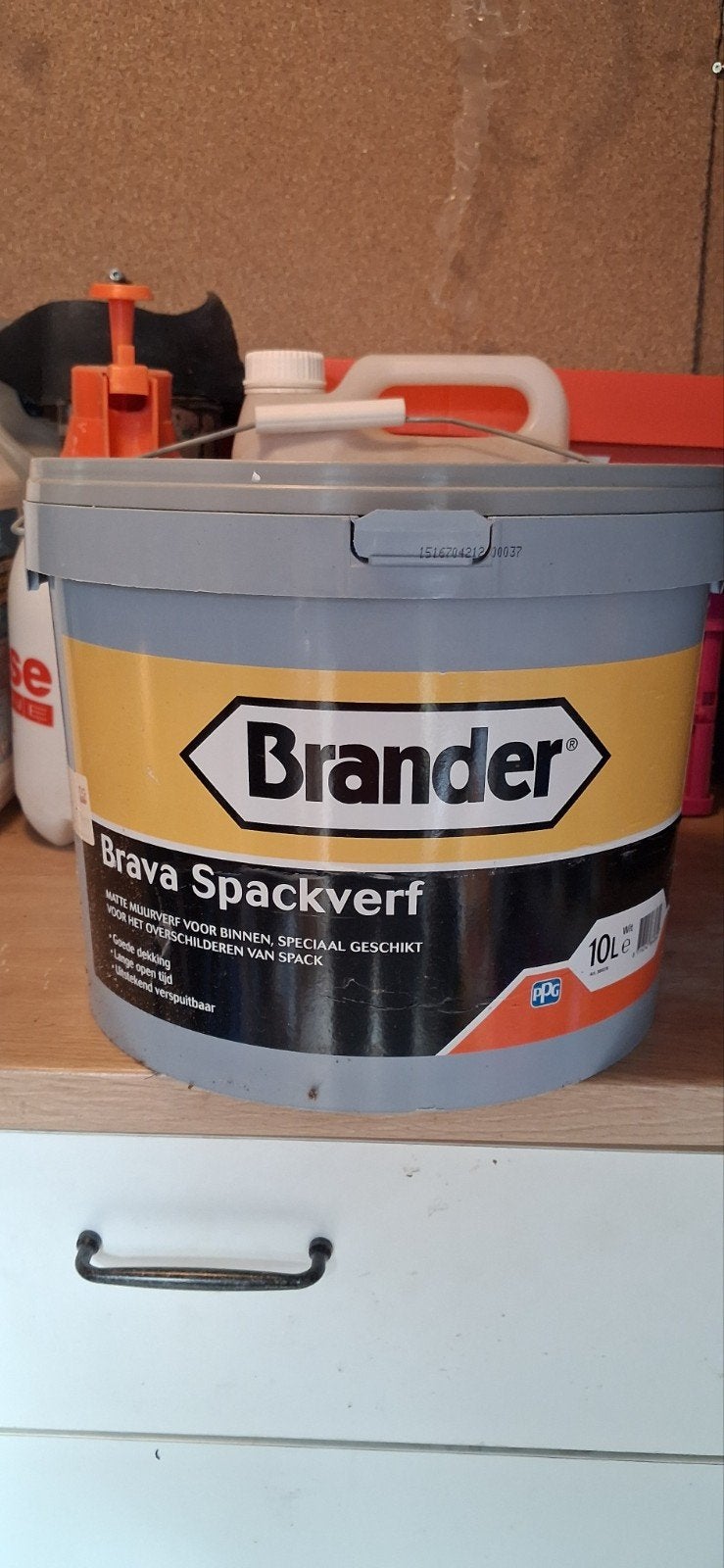 Brander saus en inducoat anti schimmel kleur 9010., Ophalen, Wit
