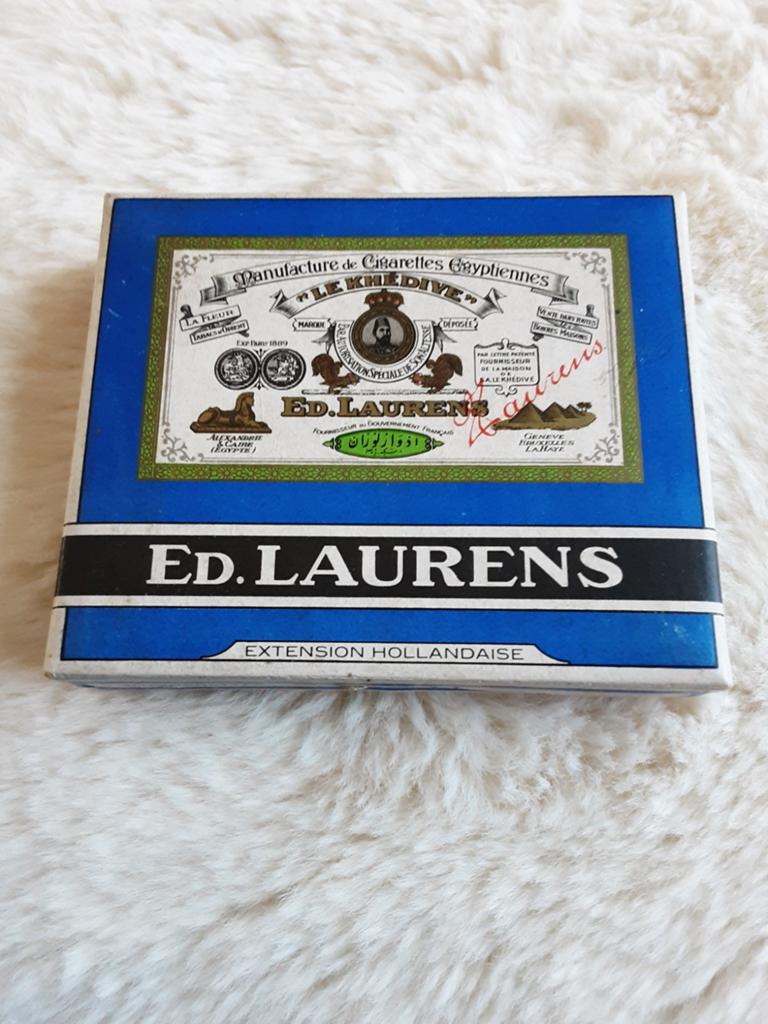 SIGARETTEN Doosje , ED LAURENS.  C.A. 1925., Ophalen of Verzenden, Gebruikt, Verpakking