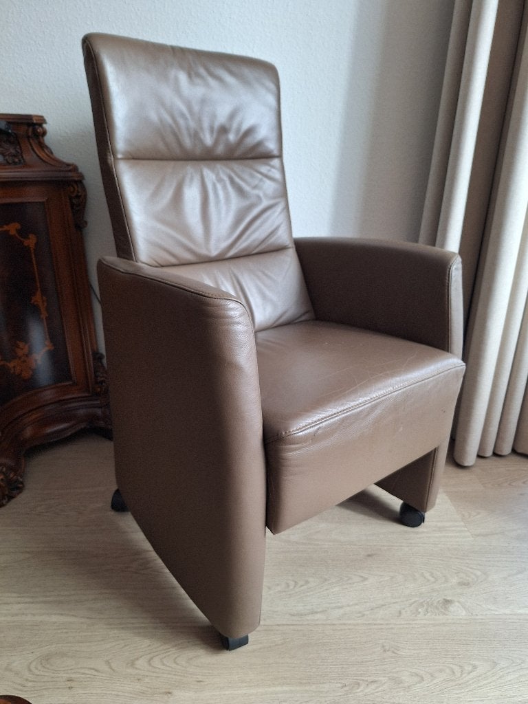 Luxe eetkamerstoelen leer verstelbaar, Ophalen, Overige kleuren, Leer, Zo goed als nieuw