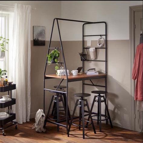 IKEA Haverud Bartafel met 2 barstoelen, Ophalen, Zo goed als nieuw