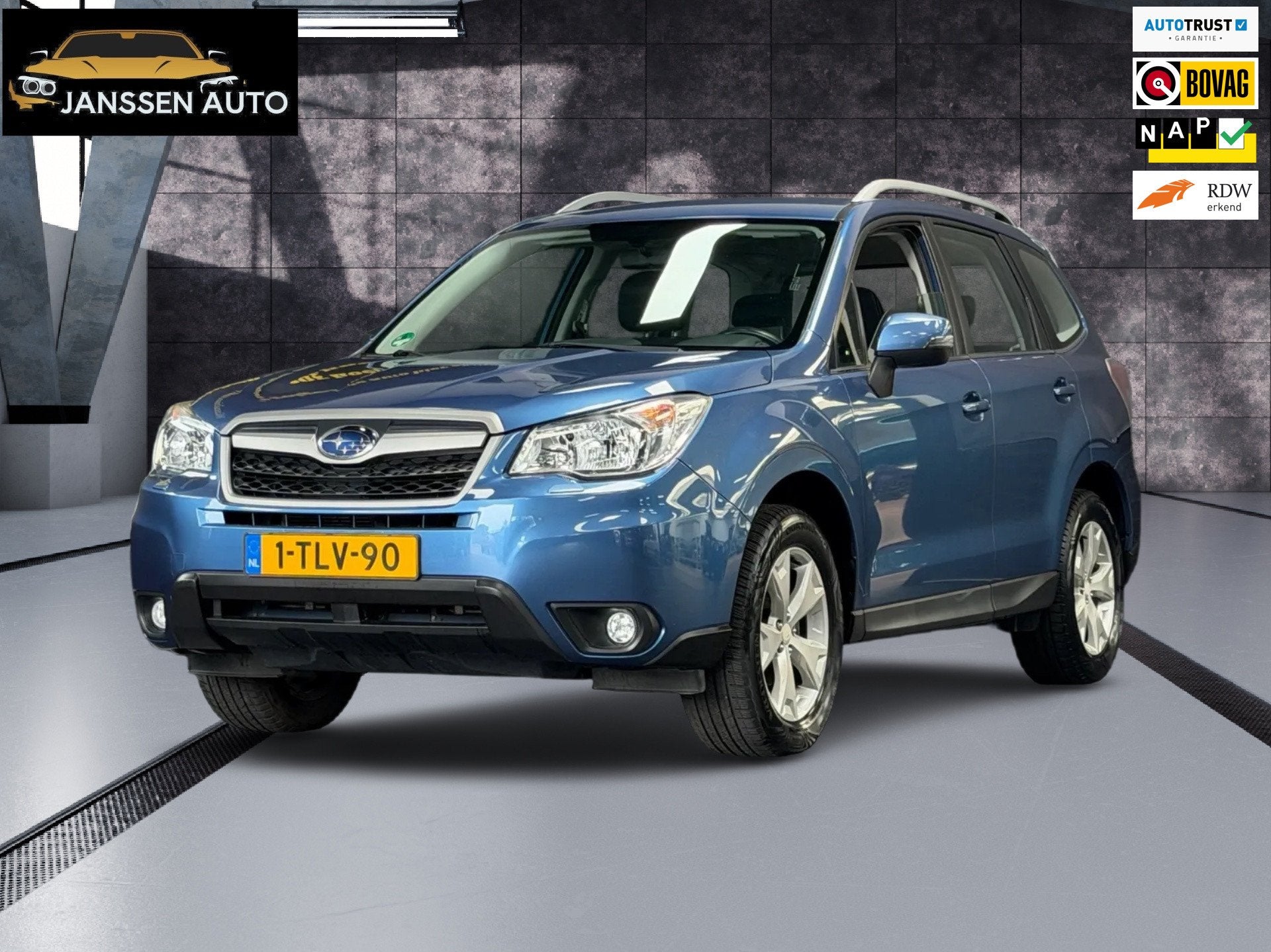 Subaru Forester 2.0 Luxury | Automaat | Trekhaak | Stoelverw, Auto's, 4 cilinders, Blauw, Origineel Nederlands, Bedrijf
