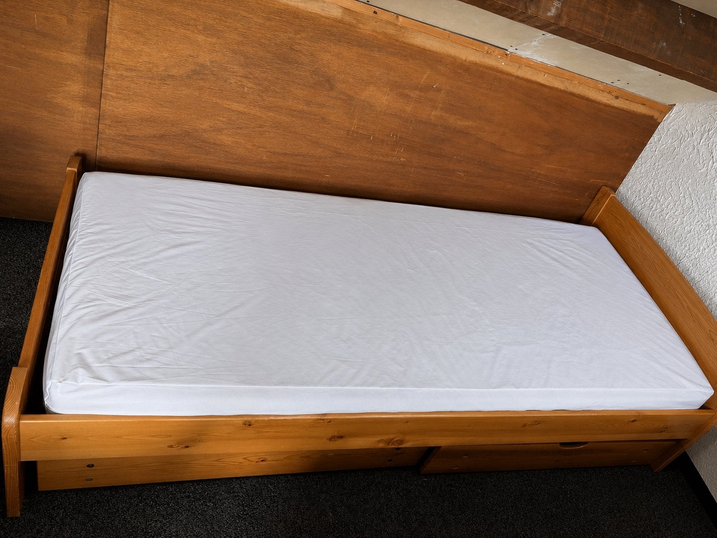 Eenpersoonsbed met matras, Ophalen, Gebruikt, 90 cm, Eenpersoons