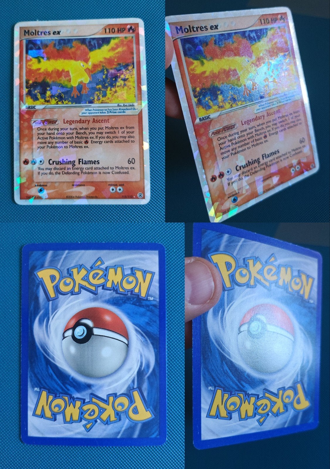 Moltres EX Pokémon Kaart - FireRed & LeafGreen (NM), Ophalen of Verzenden, Zo goed als nieuw, Losse kaart, Foil