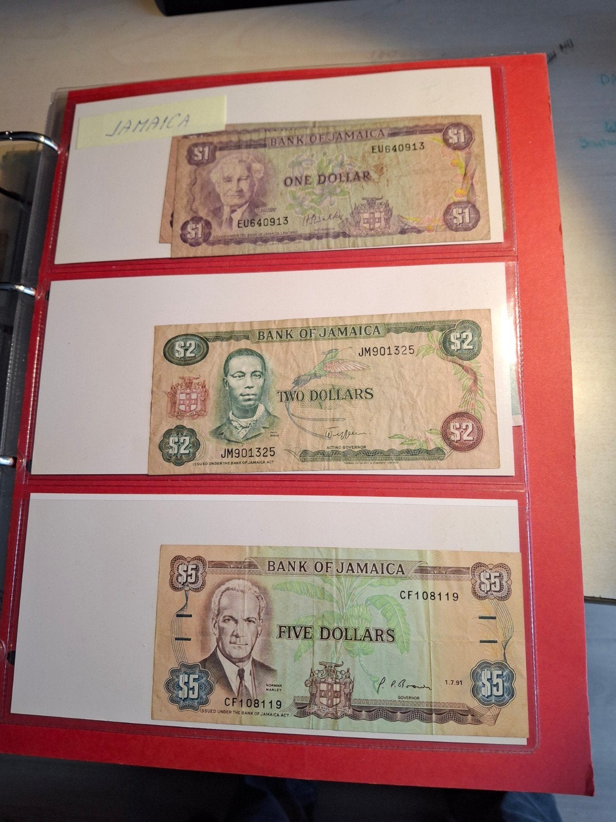7 biljetten uit Jamaica, Ophalen of Verzenden, Midden-Amerika, Setje