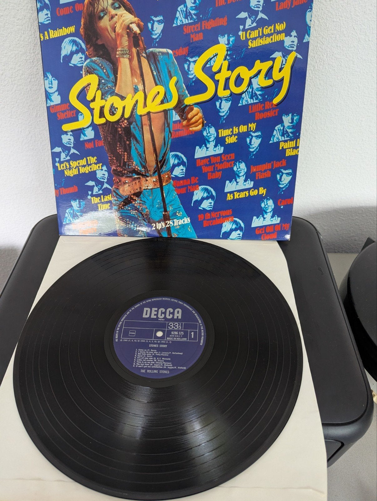 The Rolling Stones - Stones Story (plus poster lp 2), Cd's en Dvd's, LP, Gebruikt, Ophalen of Verzenden, Dubbel-LP