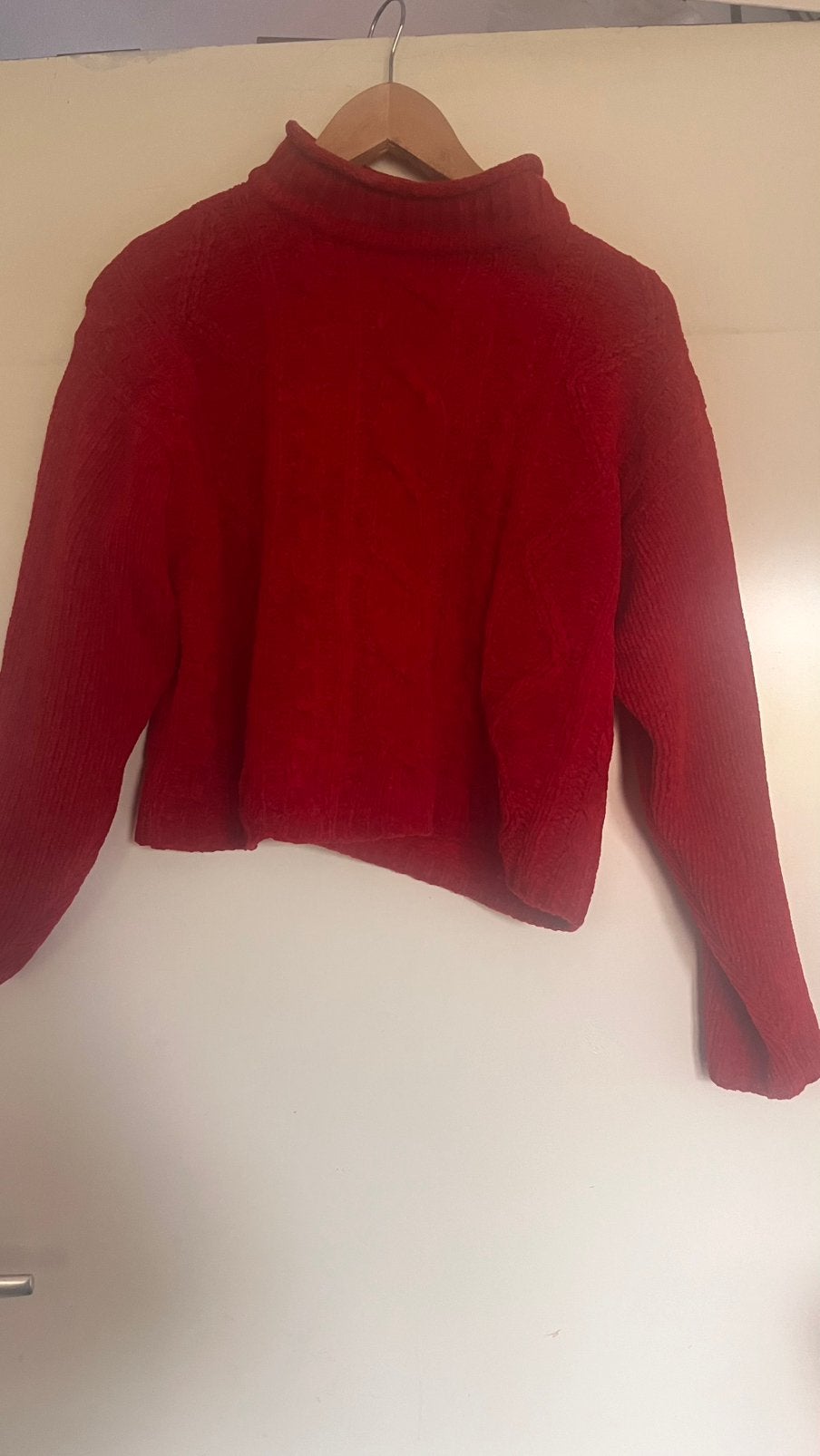 Croptrui trui te koop, Ophalen of Verzenden, Zo goed als nieuw, Maat 38/40 (M), Rood
