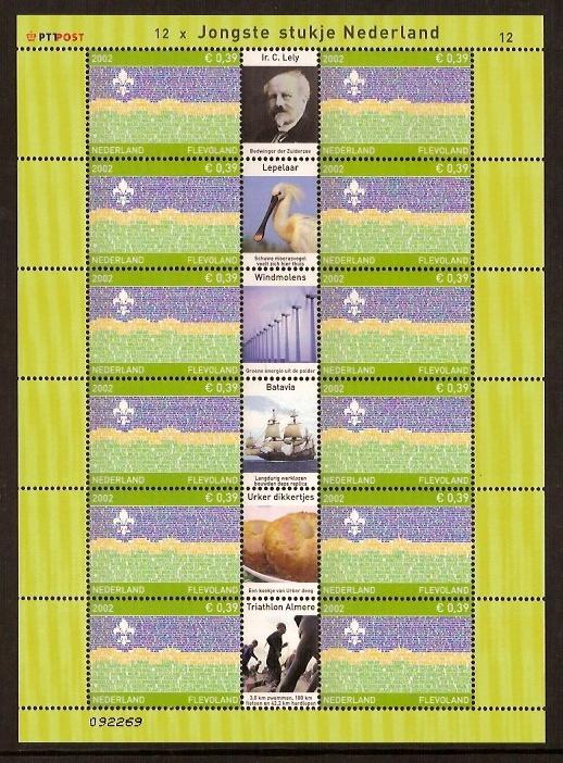 Nederland NVPH nr V2076 postfris Flevoland 2002, Postzegels en Munten, Postzegels | Nederland, Ophalen of Verzenden, Na 1940, Postfris