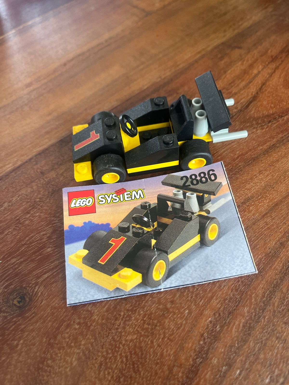 Lego System 2886 Raceauto uit 1997 met boekje, Ophalen of Verzenden, Gebruikt