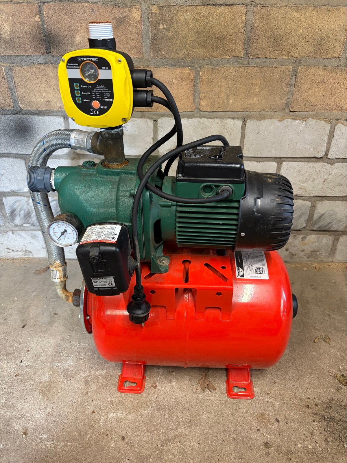DAB JET 132 M Hydrofoorpomp met Trotec drukregelaar, Ophalen